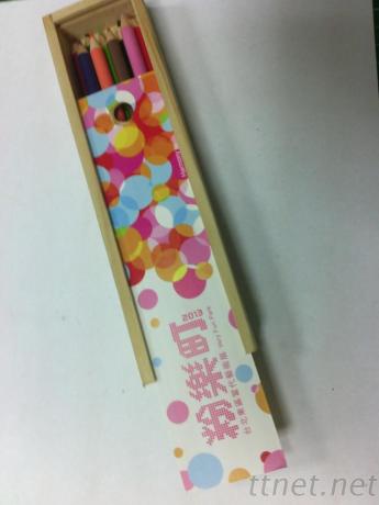 環保原木盒10支入彩色鉛筆