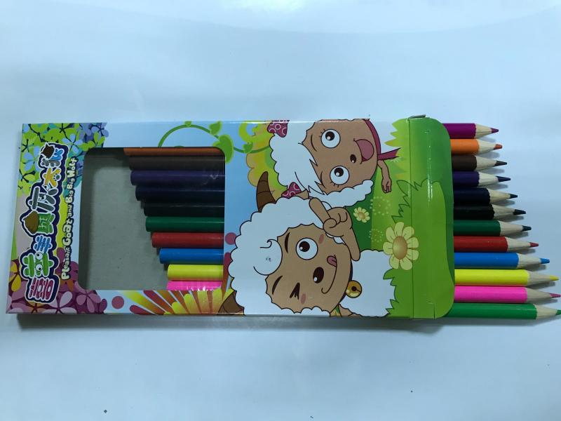 喜羊羊12入紙盒裝彩色鉛筆 材質木頭/石墨|鉛筆工廠